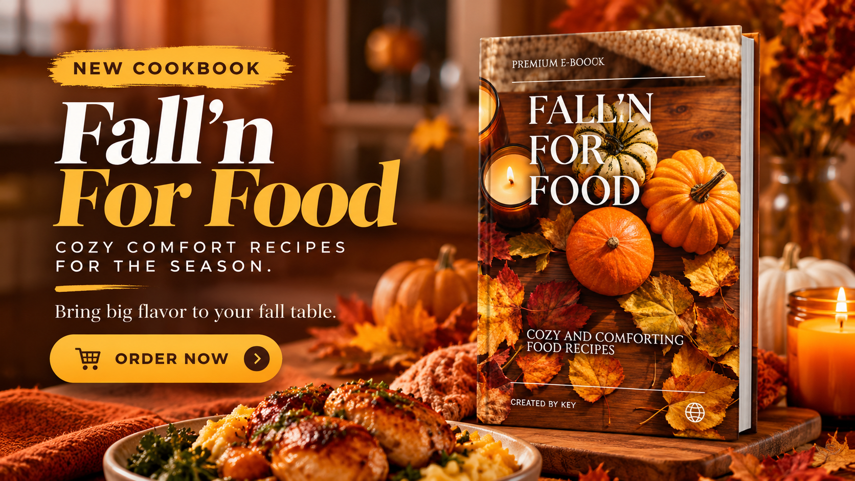 Fall’n For Food. Cozy comfort recipes for the season. Shop cookbooks.