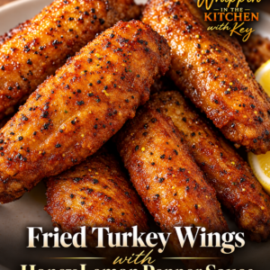 Fried Turkey Wings with Honey Lemon Pepper
